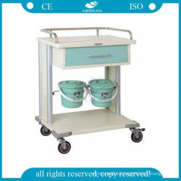 AG-MT029 CE ISO smaller drawers metal frame clinic utility hospital ultrasound carts